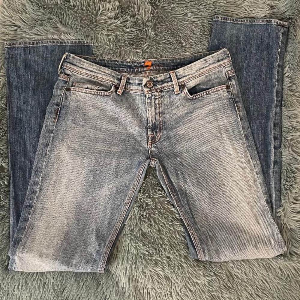 7FAM | Flynt Mid-Rise Light-Wash Bootcut Jeans-Size 31
